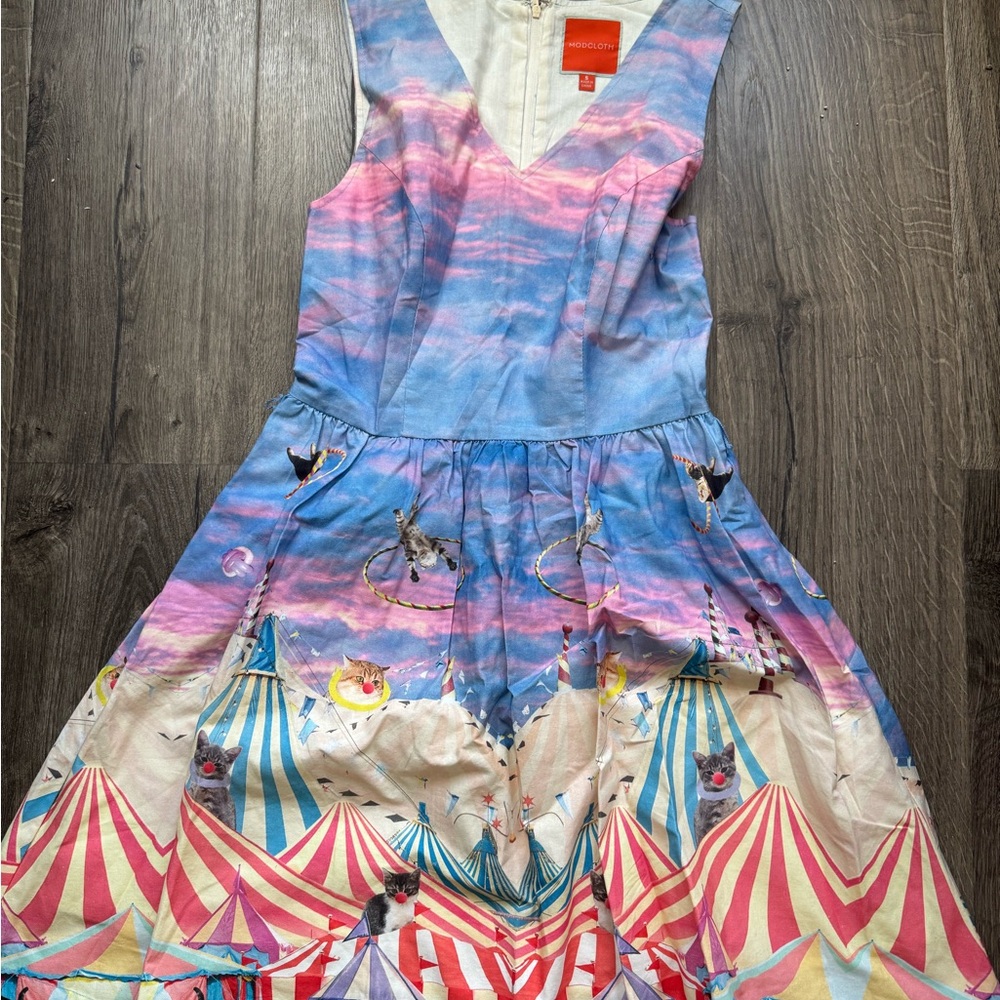 Modcloth Pastel Tie-Dye Dress